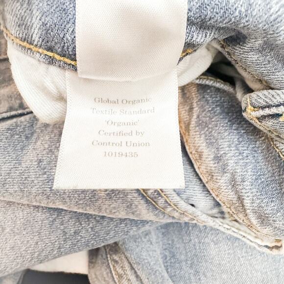 Everlane The Original Cheeky Jean Organic Cotton Light Denim Size 26 Crop - Picture 7 of 10